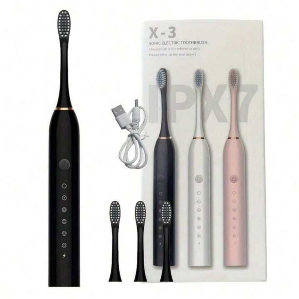 X-3 Sonic Electric Toothbrush In Black